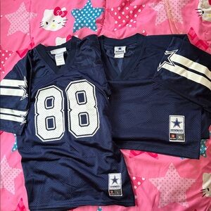2 Jerseys - Dallas Cowboys Bryant 88 2 total 1 Mens XL and 1 Boys L Jersey
